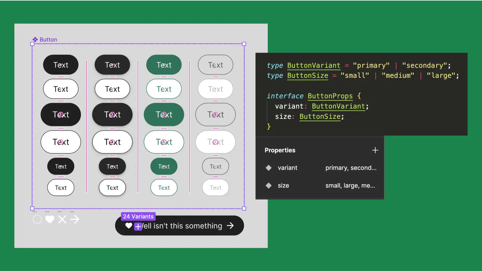 Button variant shared language
